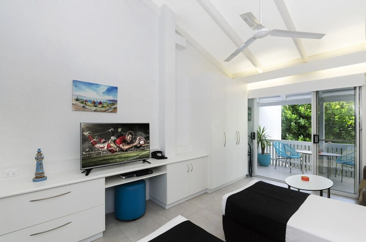 Studio with balcony