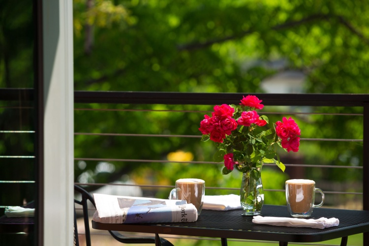 Luxury Double room with balcony and with garden view