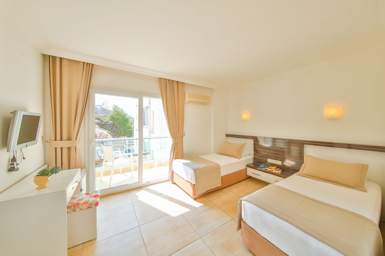Standard Twin room with partial sea view
