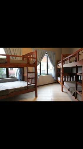 Bed in Dorm (female dorm) with view