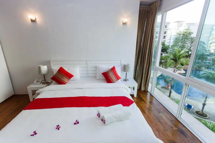 Quadruple Family Suite with pool view