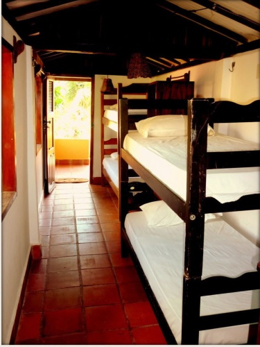 Bed in Dorm with balcony