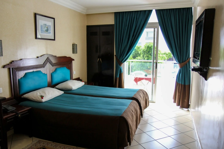 Standard Twin room with balcony and with view