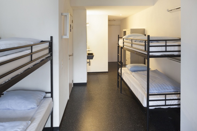 Bed in Dorm (female dorm) with view