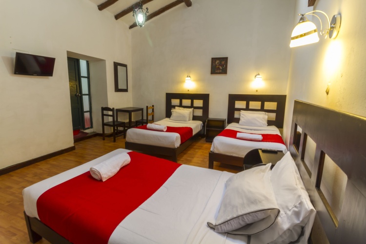 Standard Quadruple room with balcony and with view