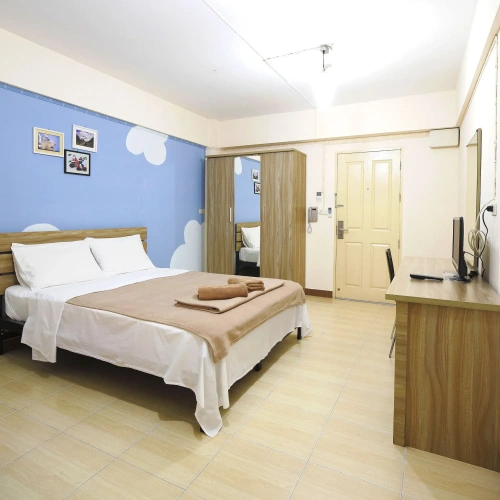 1 Bedroom Standard Double Apartment with balcony and with city view