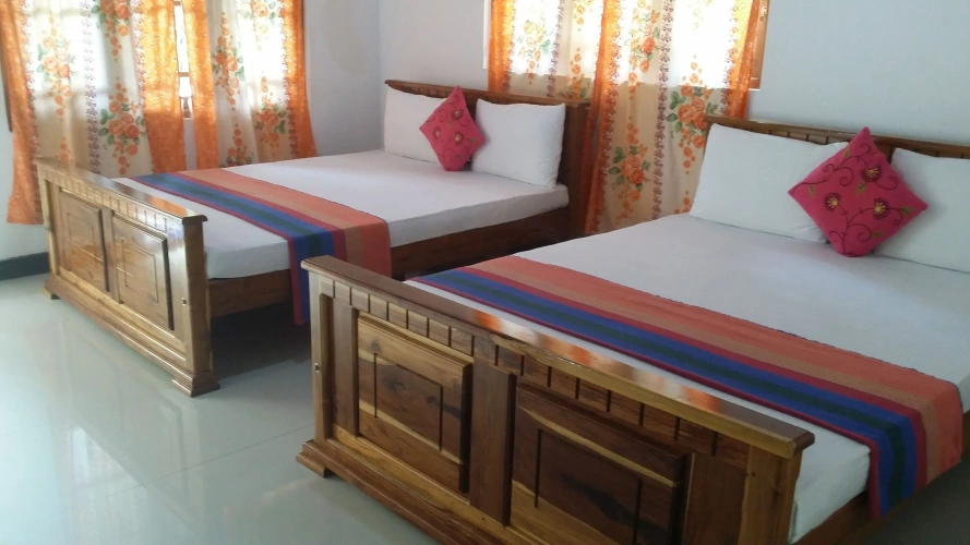 Deluxe Quadruple room with balcony and with mountain view