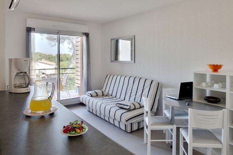 Studio with balcony