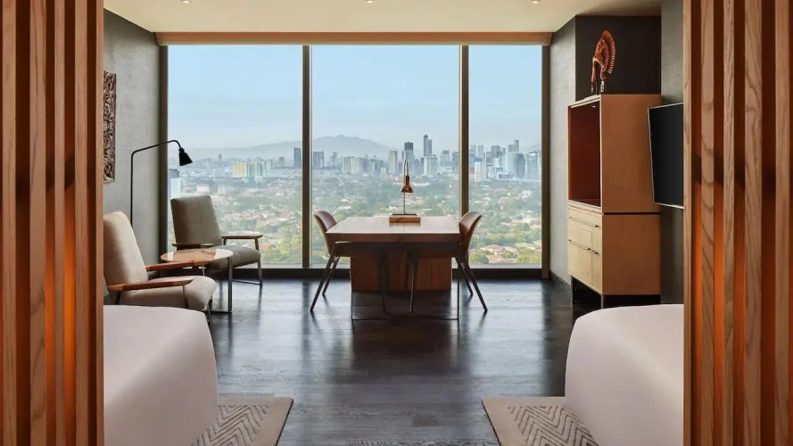 Twin room with view