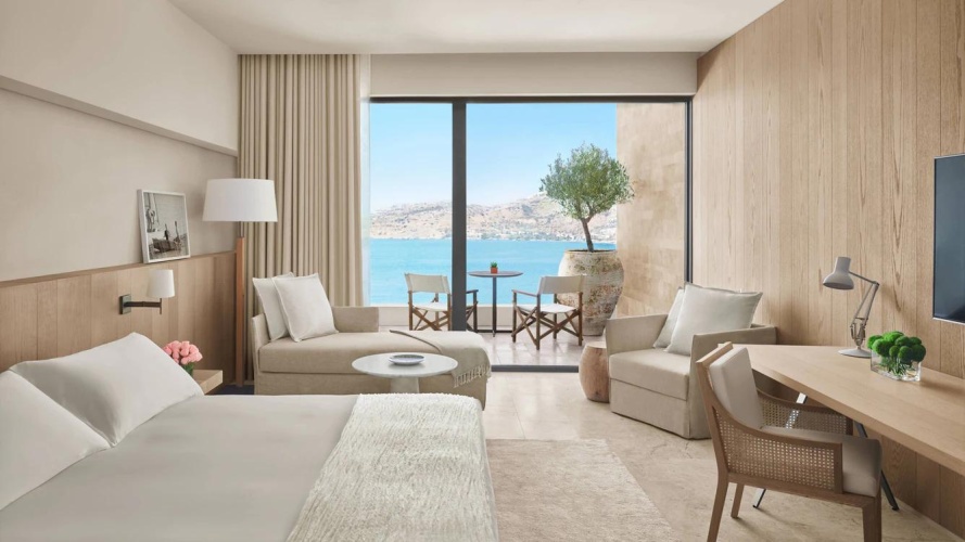 1 Bedroom Aegean Double Suite with balcony and with sea view