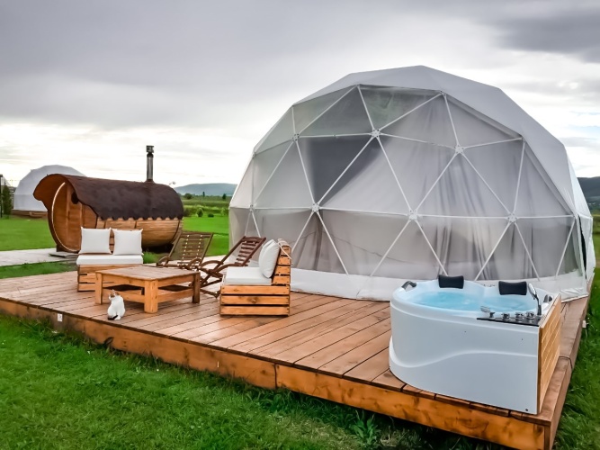 Sauna Jacuzzi Double Dome