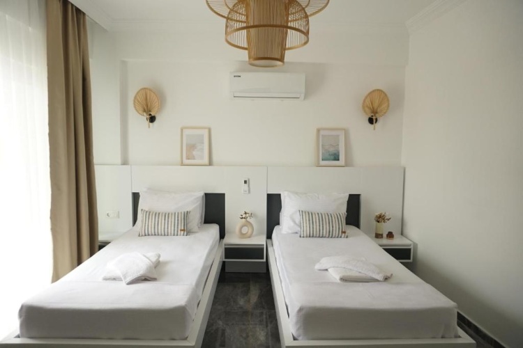 Standard Twin room with balcony and with view