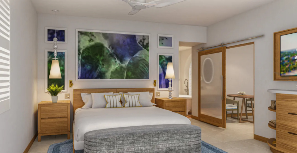 1 Bedroom Mammee Bay Tranquility Soaking Tub Butler Suite with balcony and beachfront