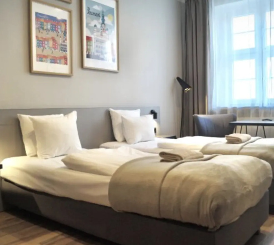 Air Conditioning Twin Studio Apartment