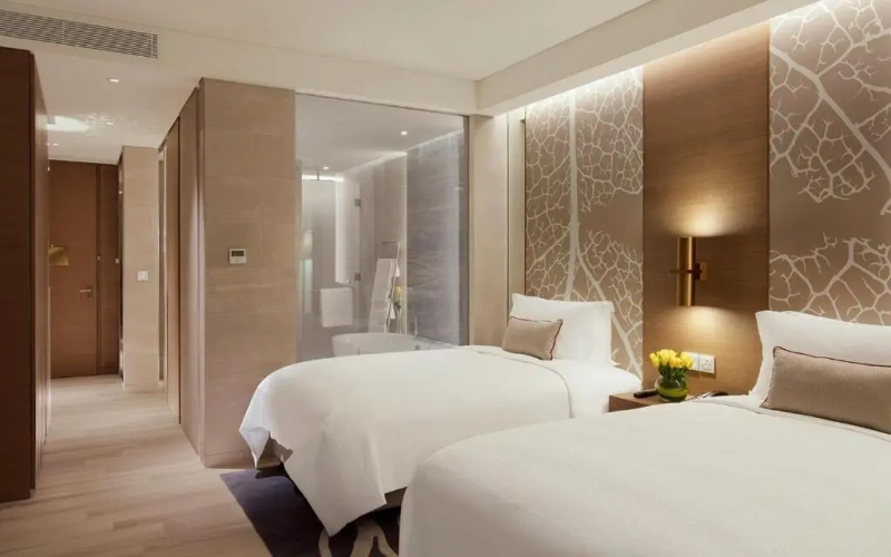 Twin room with city view