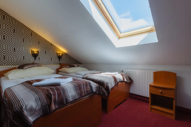 Small Twin Attic room