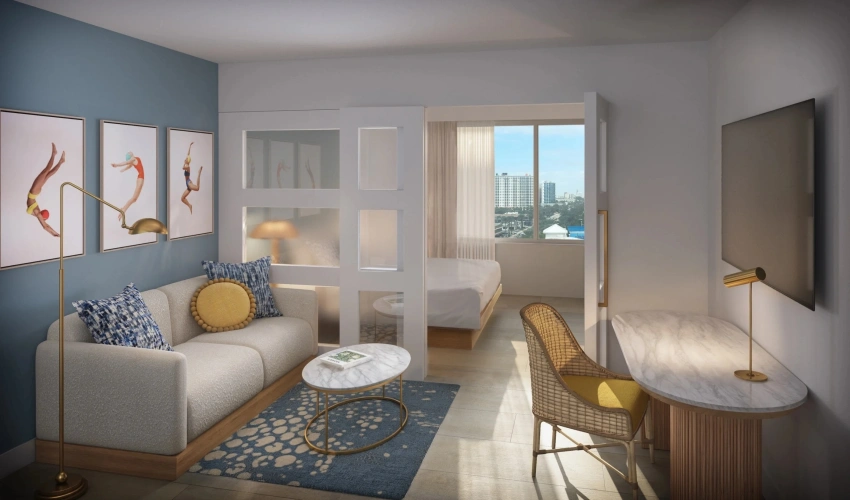 1 Bedroom ADA Double Suite City View