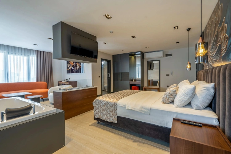 Premium Jacuzzi with Fireplace Double room