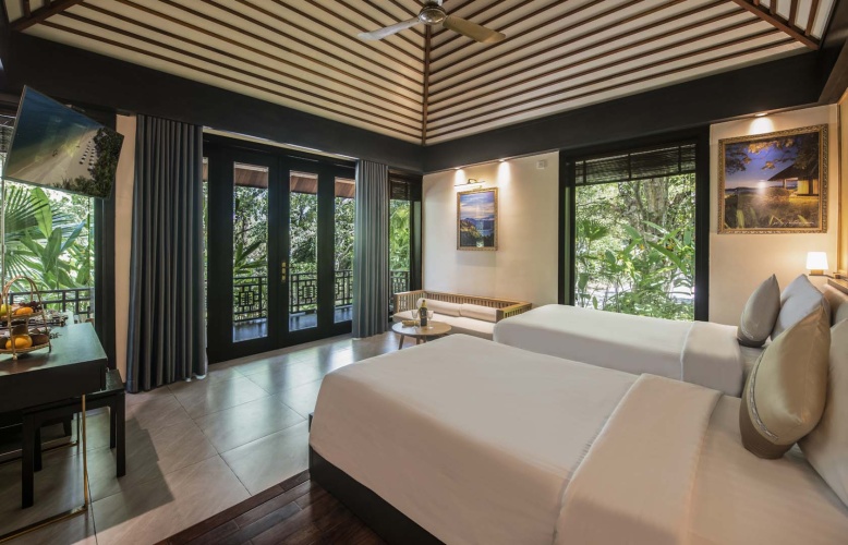Deluxe Twin Bungalow with garden view