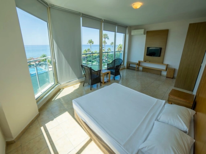 Family room with partial sea view
