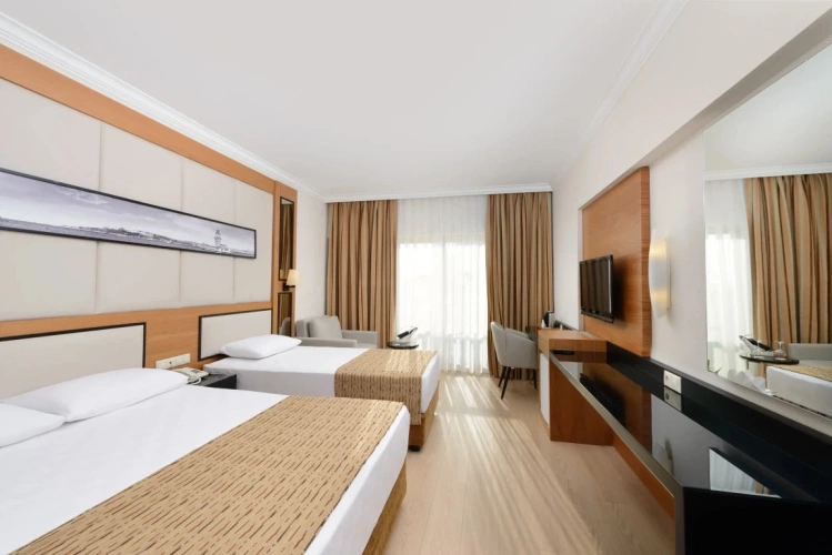 Standard room with balcony and with land view