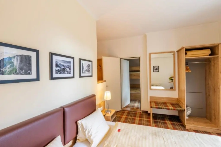 Quadruple room with balcony and with waterfall view