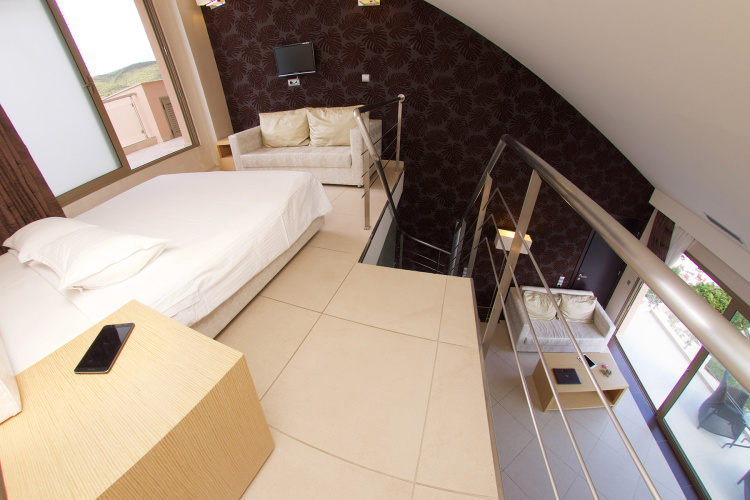 Deluxe Maisonette Double room with balcony and with sea view