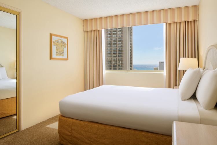 1 Bedroom Double Suite with partial ocean view