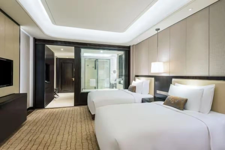 Twin room with river view