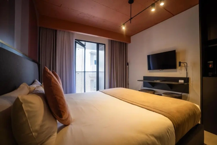 Studio with balcony