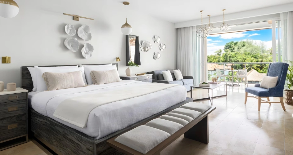 Royal Seaside Crystal Lagoon Barbados Double Club Level Suite with Balcony Tranquility Soaking Tub and with ocean view