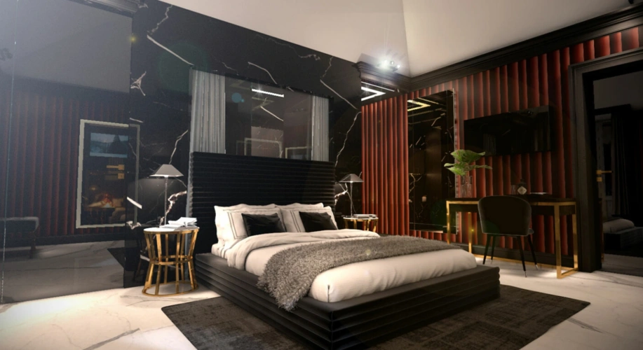Deluxe Double room with balcony and with city view