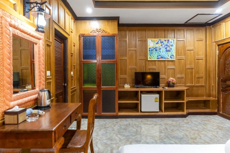 Villa Twin room with pool view