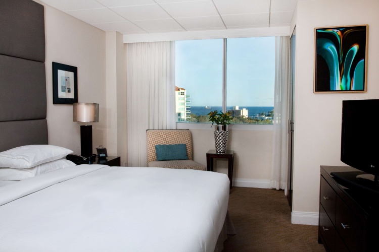 Mobility Accessible with Roll-In Shower Double Suite with water view