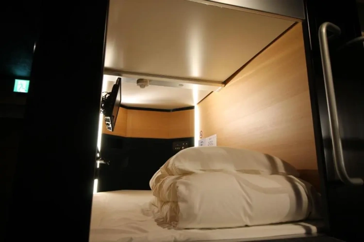Lower Capsule Bed in Mixed Dormitory