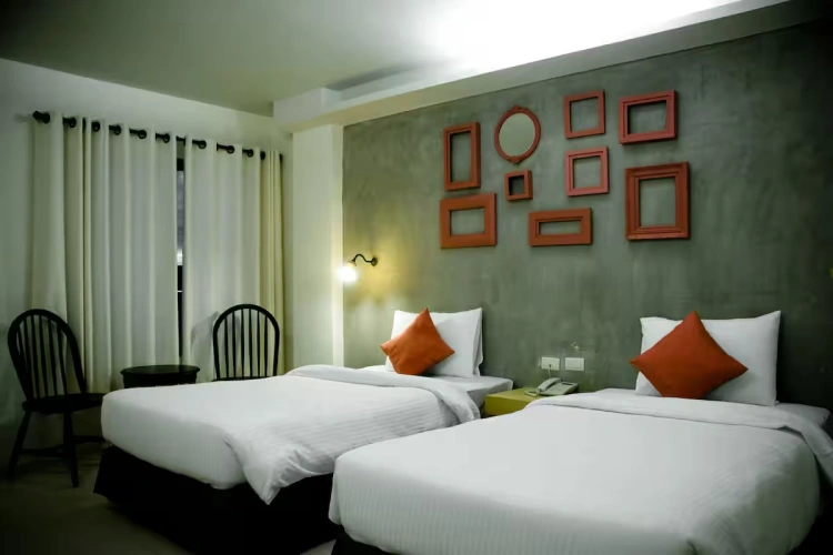 Superior Twin room with balcony and with city view