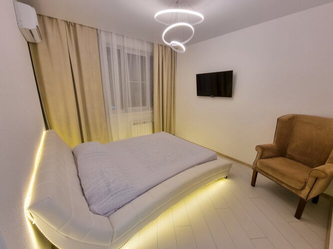 Фотография номера квартиры Апартаменты Volgograd City Apartments c Панорамными Окнами