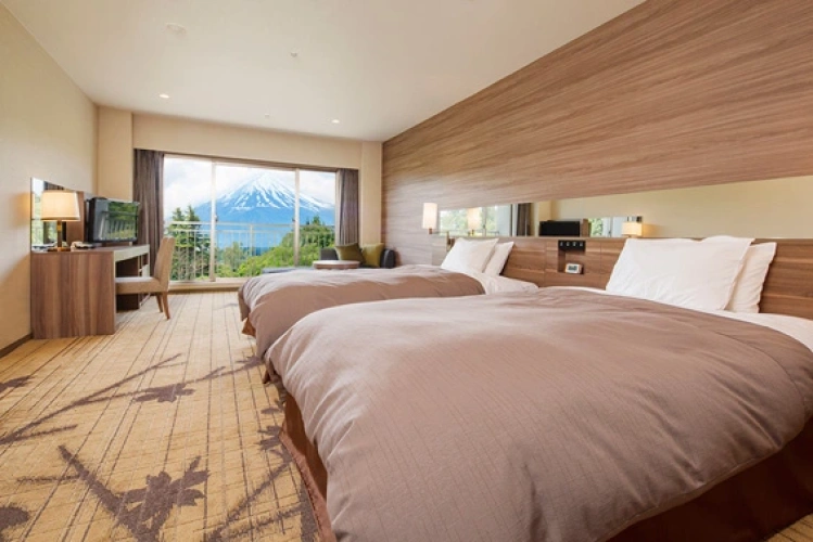 Moderate Twin room with Mt. Fuji View