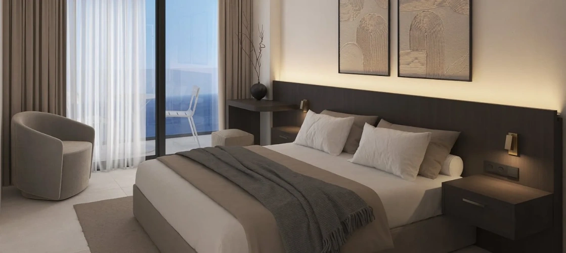 Twin room with sea view