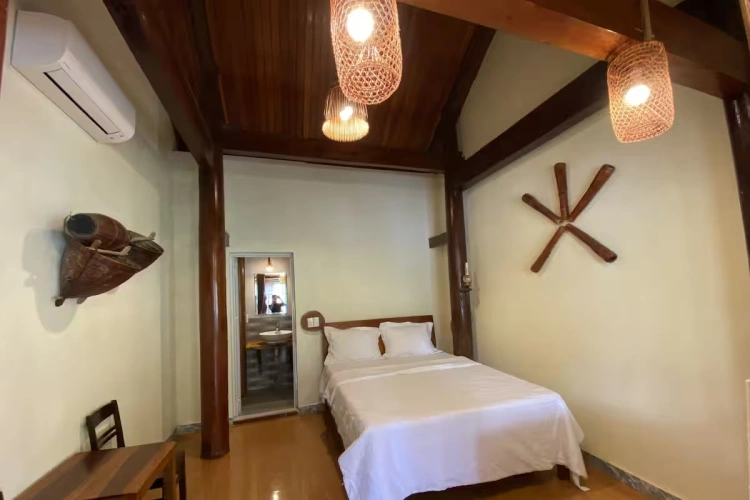 Cozy Deluxe Double room with balcony and with river & mountain view