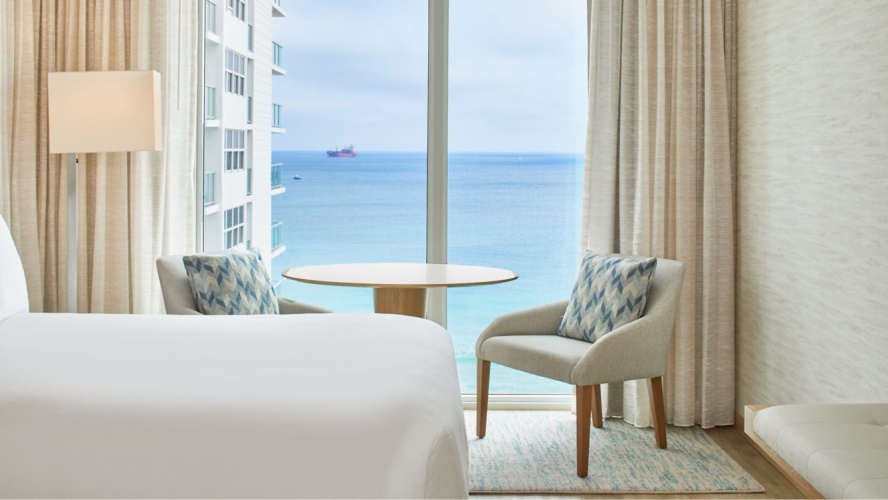 Double room with balcony and with ocean view