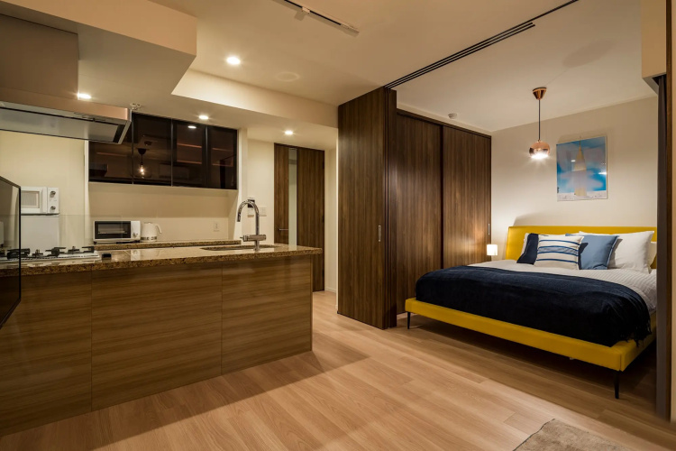 Japandi Deluxe Double Basement room