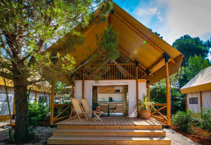 Premium two bedroom safari loft tent