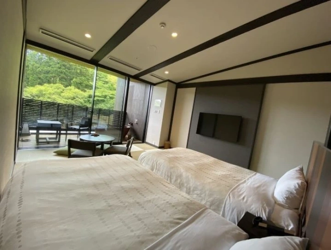 Superior with Open-Air Bath Top Floor Twin room