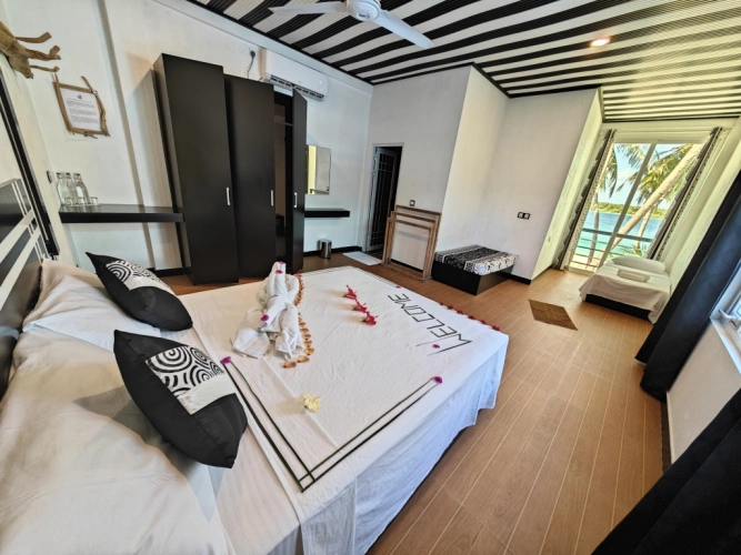 Family Quadruple room with balcony and with view