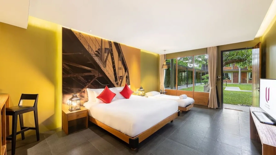 Deluxe Triple room with garden view