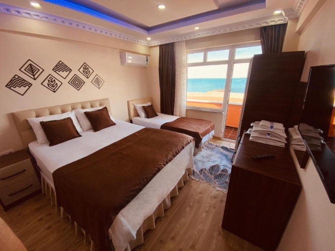 Twin room with sea view