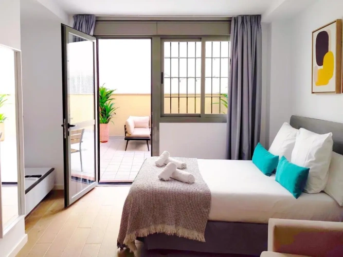 With Patio Double Studio Apartment