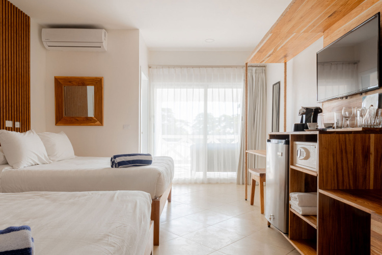 Deluxe Twin room with balcony and with partial ocean view