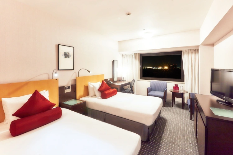 Standard Twin room with airport view
